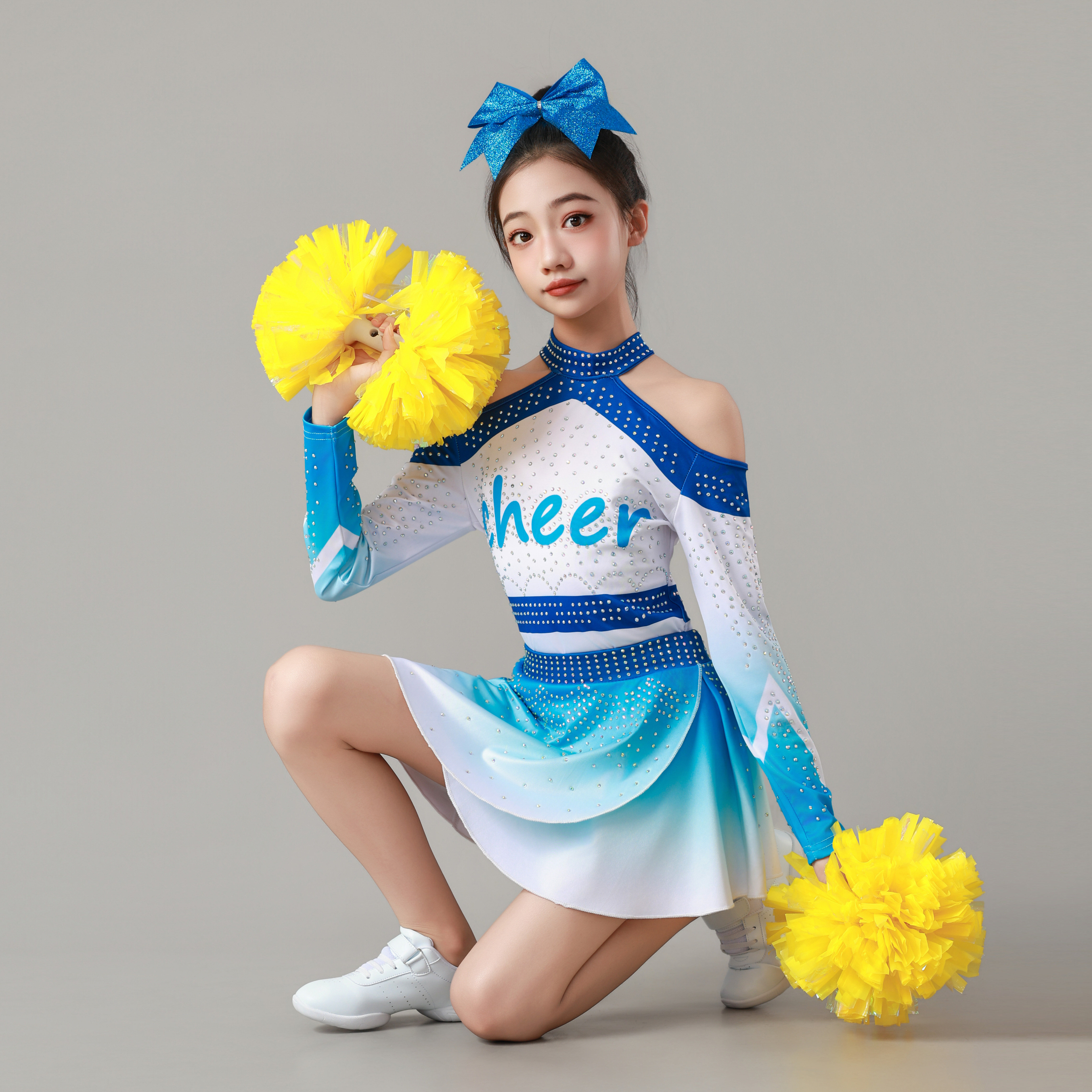 女童啦啦操体操比赛演出服