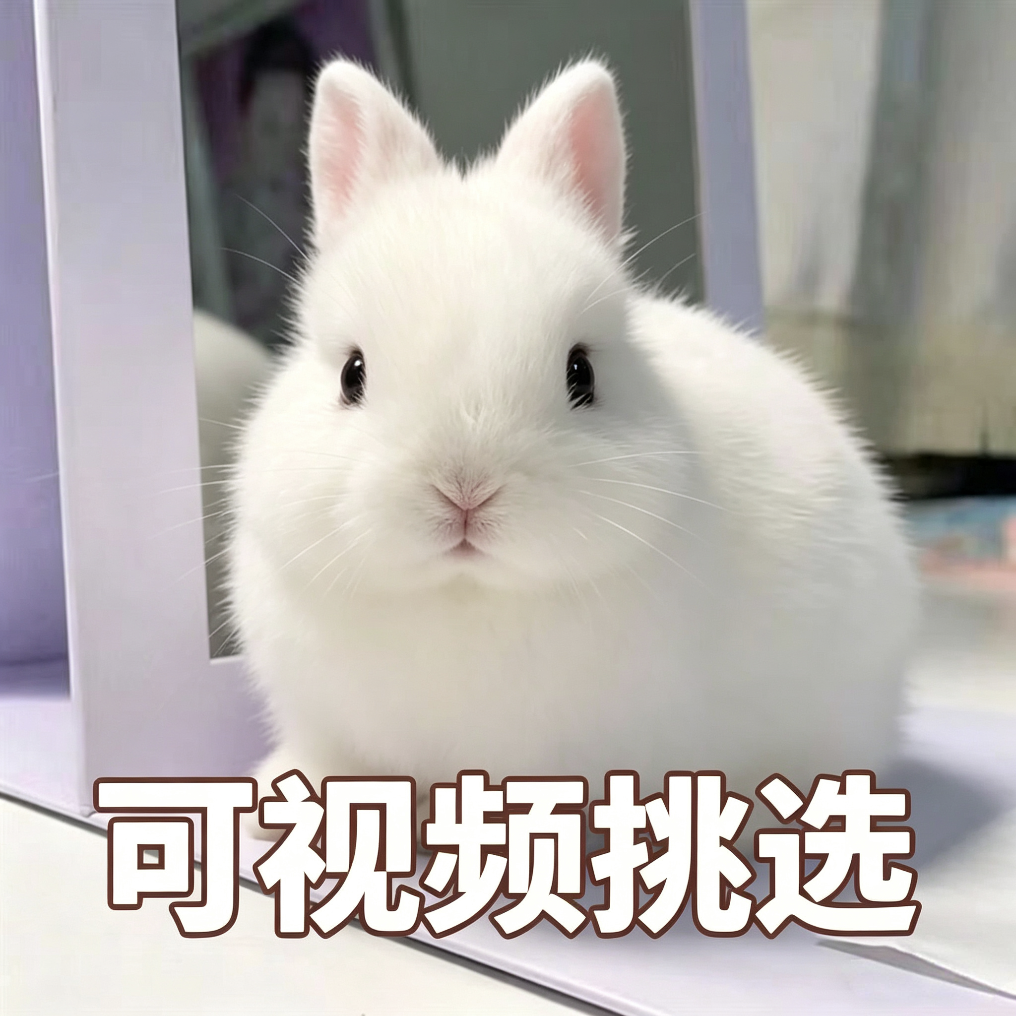 宠物兔子活物侏儒兔垂耳兔迷你长不大小兔子活体荷兰土黄黑白道奇