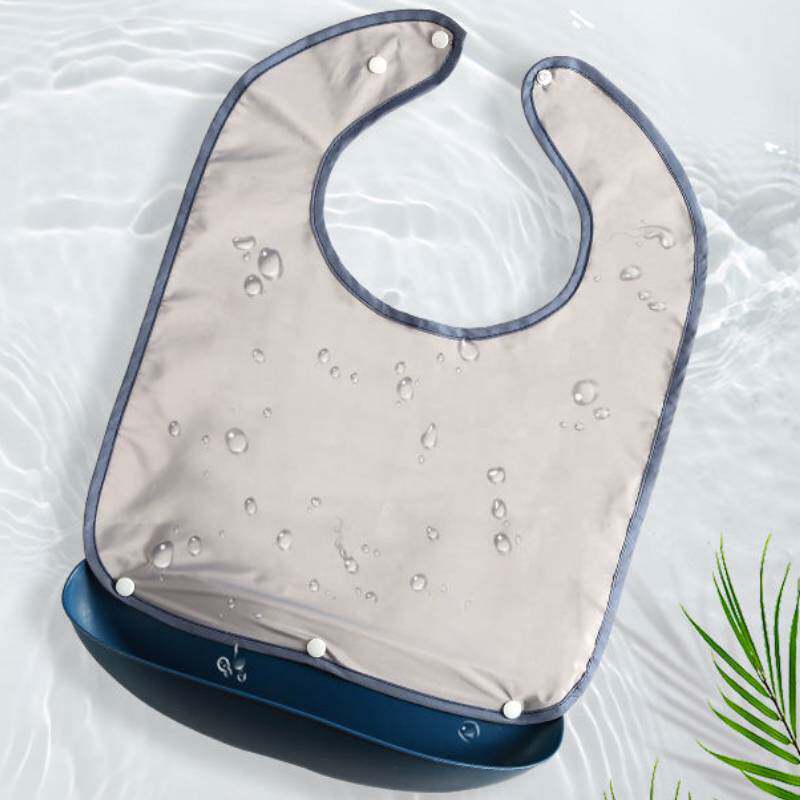 老人用口水巾可拆卸老年人围兜成人食饭兜防水免洗围嘴围脖口水兜