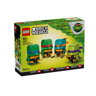 LEGO乐高方头仔系列40878青少年忍者龟玩偶男女孩拼搭积木玩偶