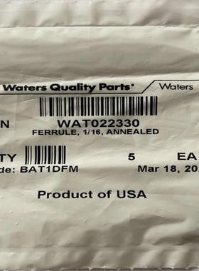配件Waters沃特世卡套Wat022330 5包 116 原装议价