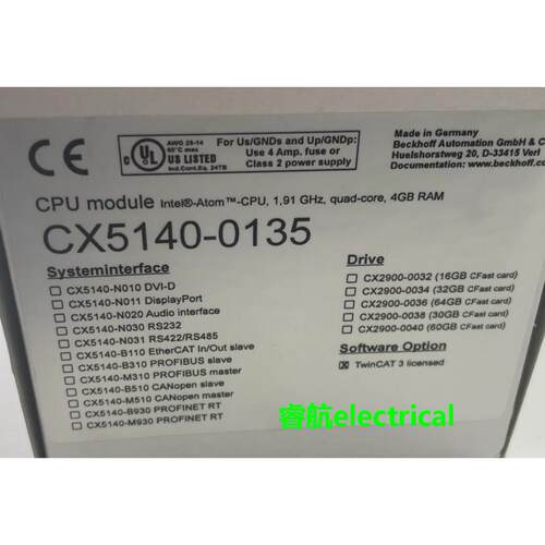 BECKHOFF 倍福 CPU CX5140-0135 议价议价$