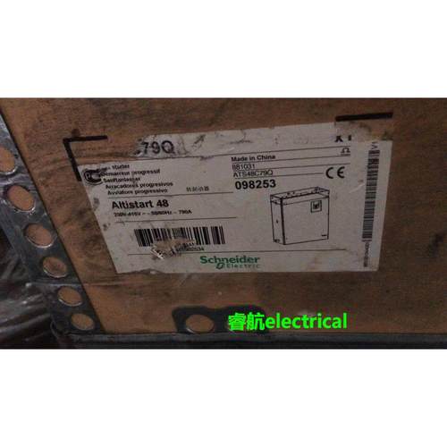 施耐德软启动器790A大功率400KW型号ATS48C79Q全新原装Schneider