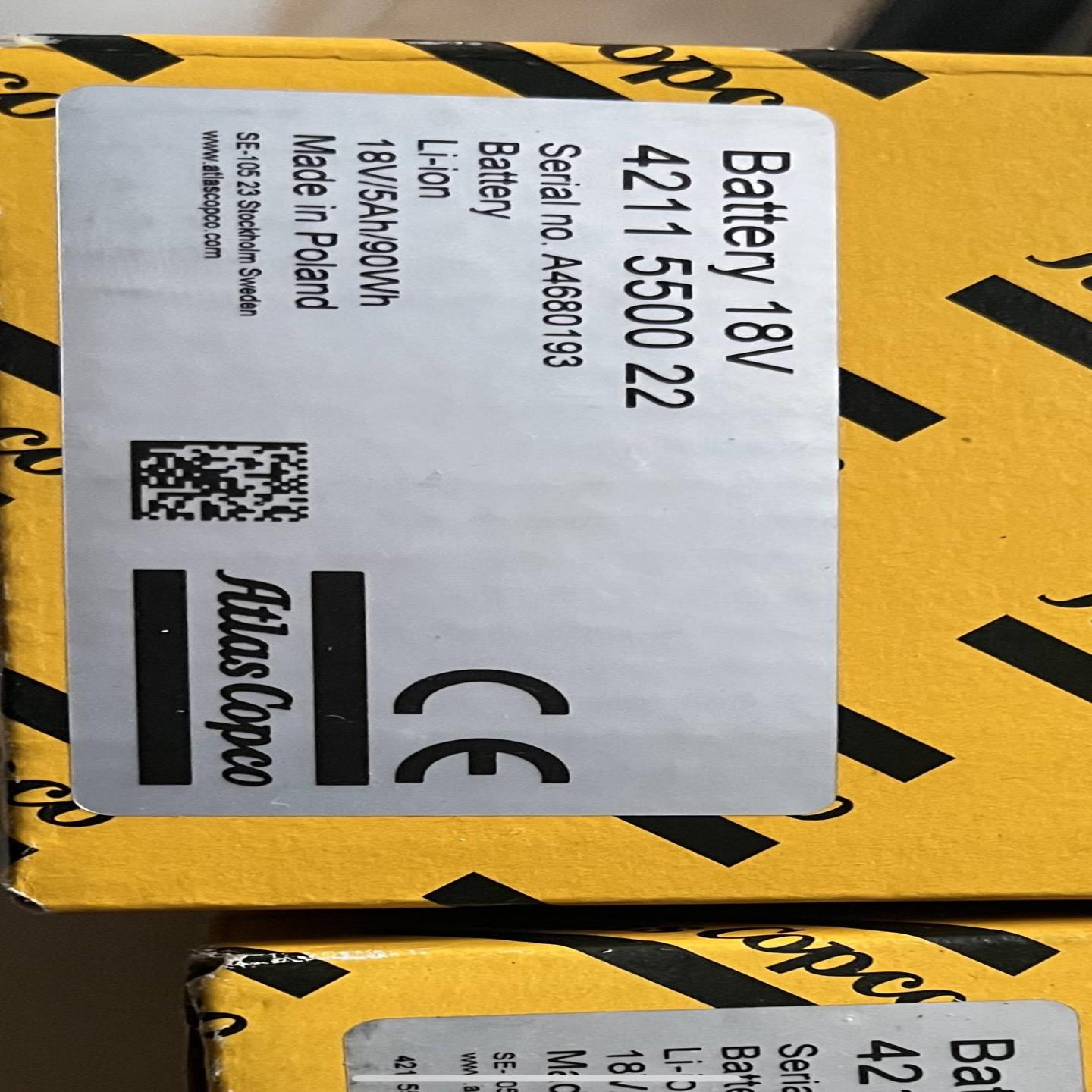 配件原装ATLAS COPCO阿特拉斯电动工具电池18V 5Ah 42议价