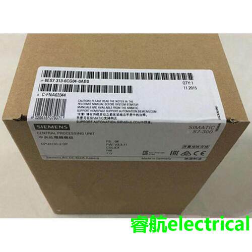 西门子S7-300 CPU313C-2PTP模块6ES7313-6BG04/6BF04-0AB0全新现