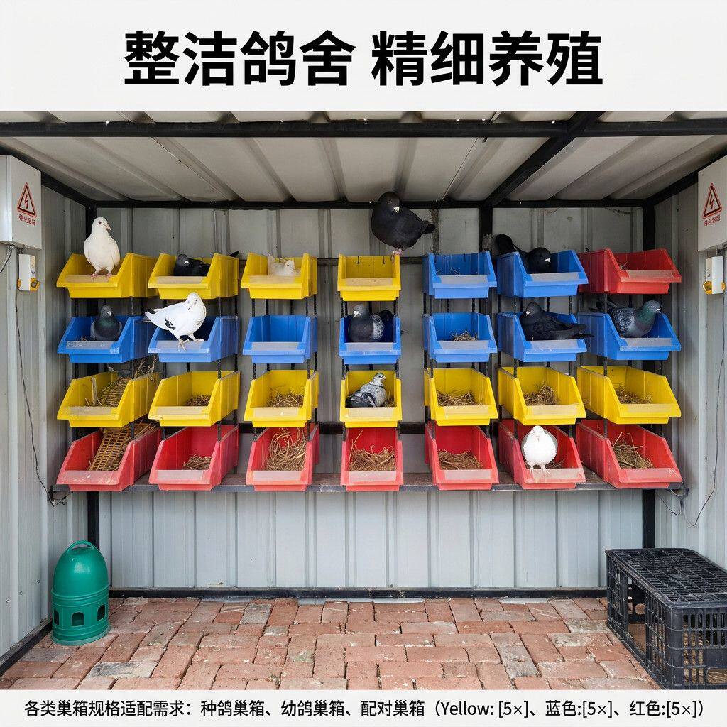 斜口大号鸽子窝鸽子下蛋窝可多层叠加鸽巢新款加厚孵蛋窝专用鸟窝