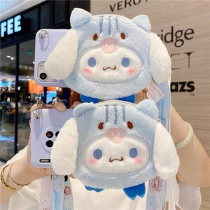 小清新适用三星A82018保护软壳A8PLUS手机壳斜挎零钱包A90(5G)女