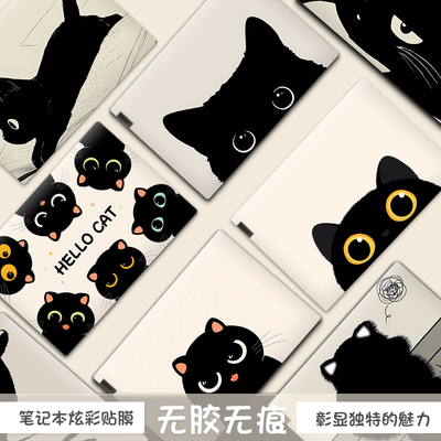 笔记本电脑保护膜小黑猫