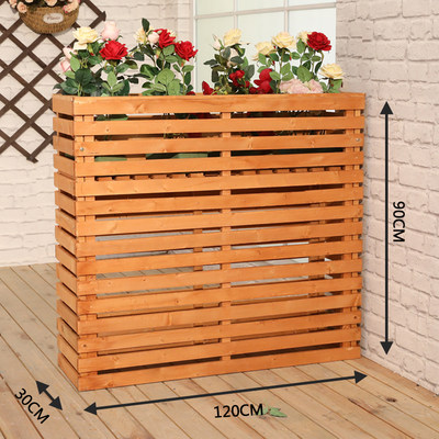 厂房防腐木餐厅隔断花架木栅栏花盆花槽围栏实木户外花箱客厅装饰