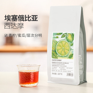 咖啡小镇水洗精品咖啡豆埃塞西达摩进口生豆新鲜浅度烘焙手冲咖啡