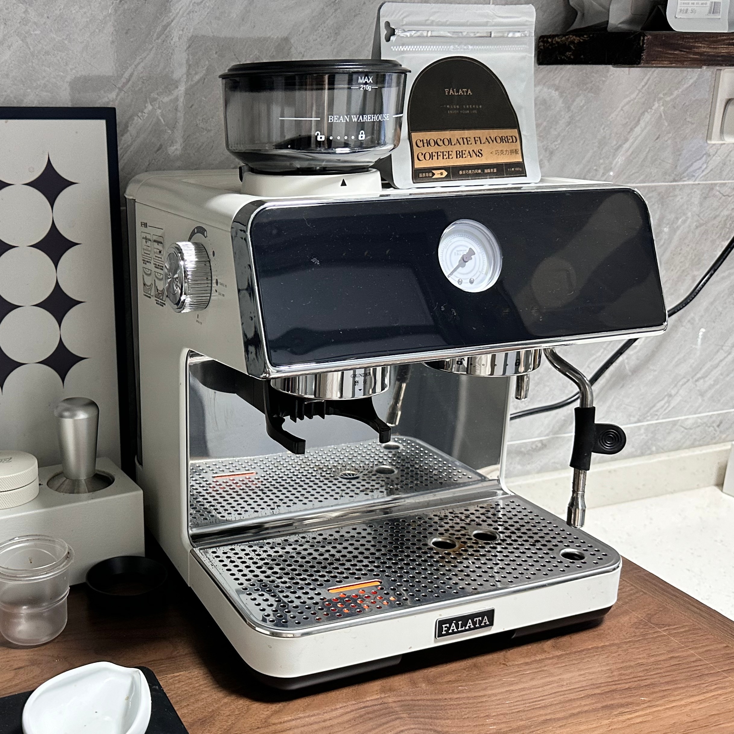 falata法拉塔FY1金杯pro咖啡机研磨一体家用小型半全自动意式双泵