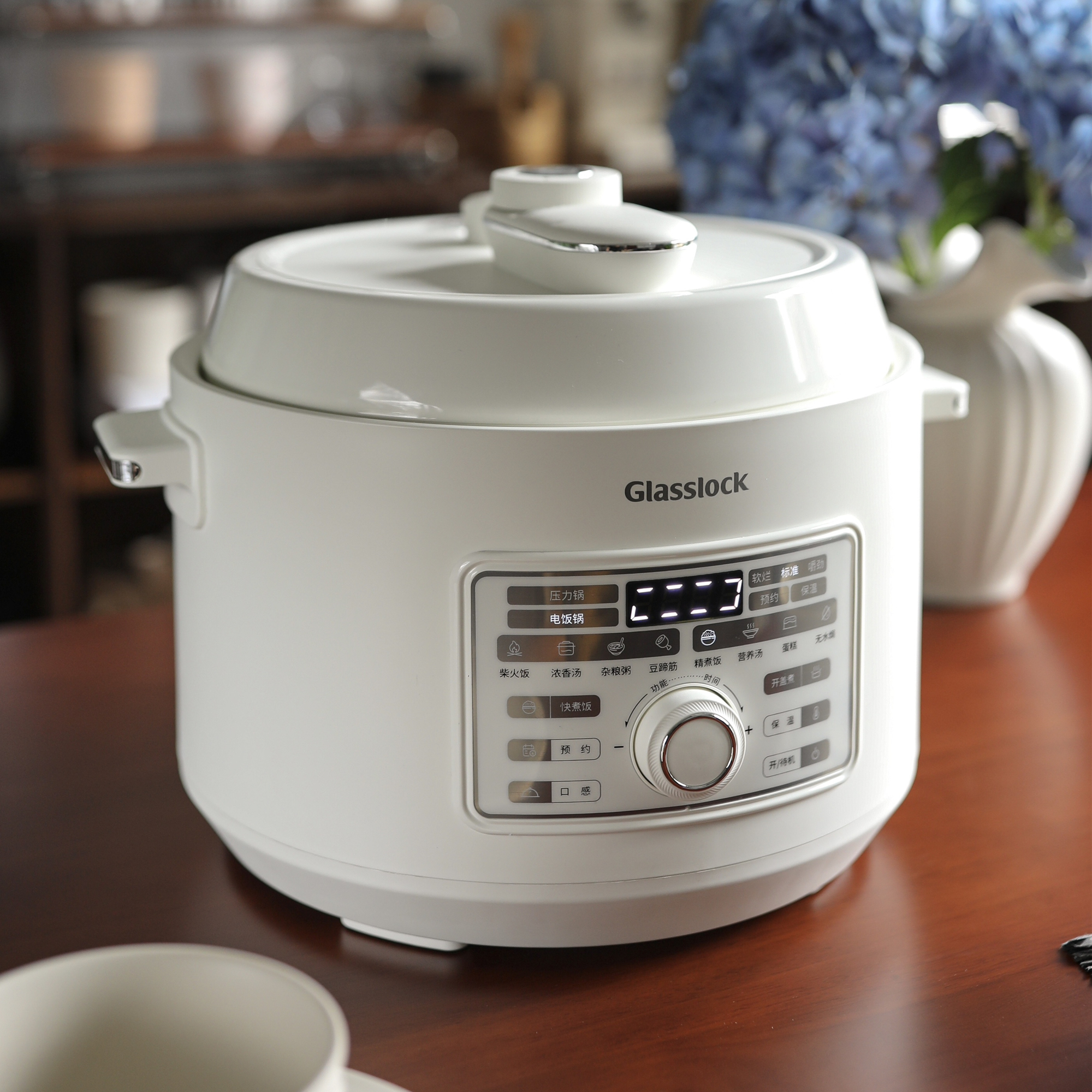 Glasslock电饭煲电压力锅火锅3合1不锈钢内胆家用小型3升智能饭锅