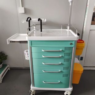 医用abs急救车抢救车多功能手术室麻醉机转运推车医疗设备治疗车