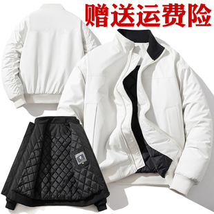 秋冬季立领棒球服棉衣男女情侣韩版宽松百搭学生飞行夹克棉服外套
