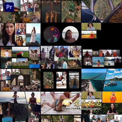 Premiere/PR预设 视频图片分屏画面多屏插件预设动画