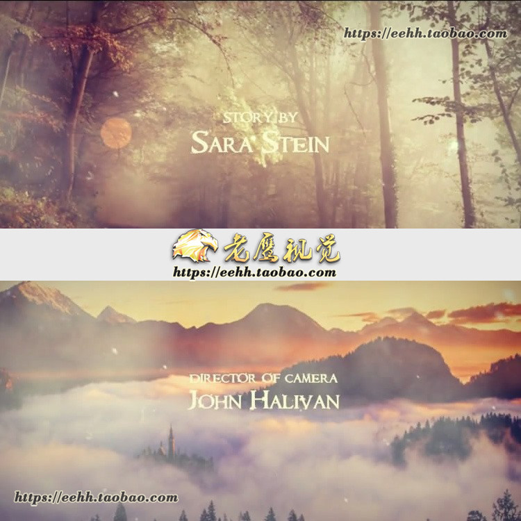 微电影宣传片震撼大气活动回顾开场幻灯片头 AE模板工程(带音乐)