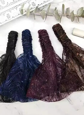 网红头发稀少遮发神器中老年遮白发发箍女士宽边蕾丝头箍压发头饰