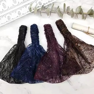 网红头发稀少遮发神器中老年遮白发发箍女士宽边蕾丝头箍压发头饰