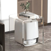 亚克力边几适用云鲸科沃斯X1N9石头追觅米家扫地机器人置物架收纳