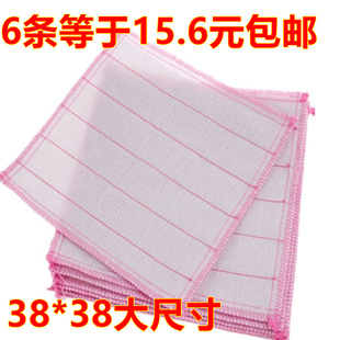 38*38cm加厚加大加密8层不沾油洗碗巾抹布 百洁布擦桌布洗碗布