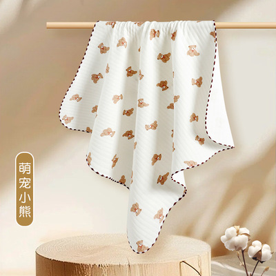 三层加厚空气棉保暖包单新生婴儿宝宝裹巾产房襁褓巾防惊跳巾A类