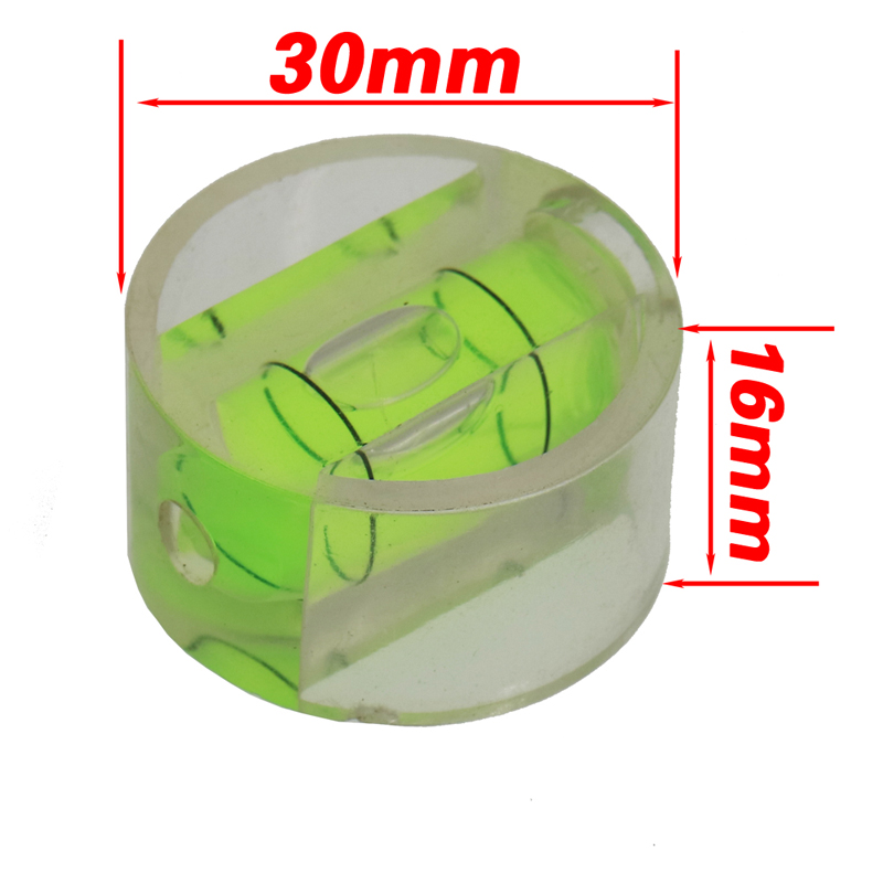 2个装圆形水泡30x16mm水平仪水准器珠水平尺配件36X17mm小型家用