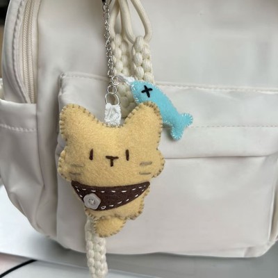 ZZICQ小猫小鱼香囊挂件手工DIY钥匙扣材料包送男生女生礼物