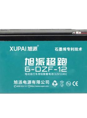 单个卖旭派超跑12v12AH电动自行车用铅酸蓄电池6-dzf-12地摊夜市
