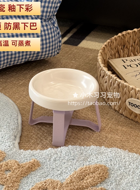 猫碗陶瓷碗狗碗釉下彩可蒸煮