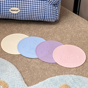 宠物碗防滑垫 硅胶家用餐垫防水猫咪狗狗卡通耐脏抗磨防移位