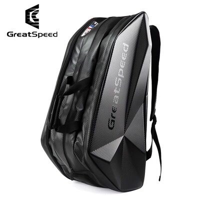 greatspeed四大满贯6-9支装硬壳网球包羽毛球包单肩双肩独立鞋仓