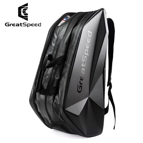 greatspeed四大满贯6-9支装硬壳网球包羽毛球包单肩双肩独立鞋仓
