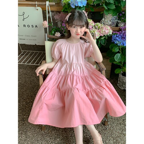 女童连衣裙夏装2025新款儿童装洋气时髦公主裙女孩夏季中大童裙子