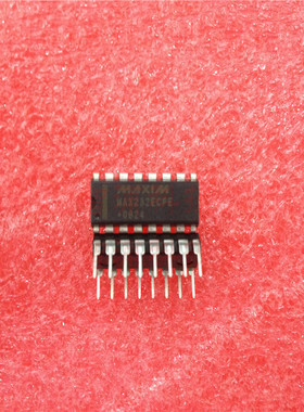 全新  MAX232ECPE  DIP-16 15kV ESD保护，+5V RS-232收发器