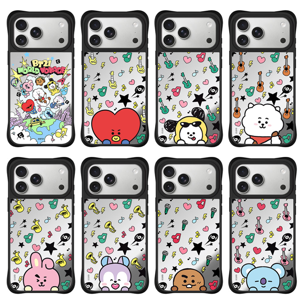 韩国男团BT21 WORLD VOYAGE四角防摔适用于iPhone苹果17 16Pro Max手机壳15 14Pro max磁吸13保护壳套