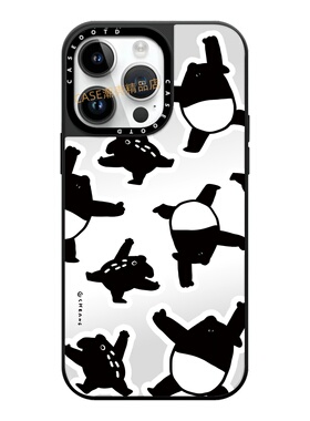 CASEOOTD插画莱莫黑色火山马来貘适用于苹果17Pro手机壳iPhone17 16Pro Max12 13 14 15Pro/plus Air保护套