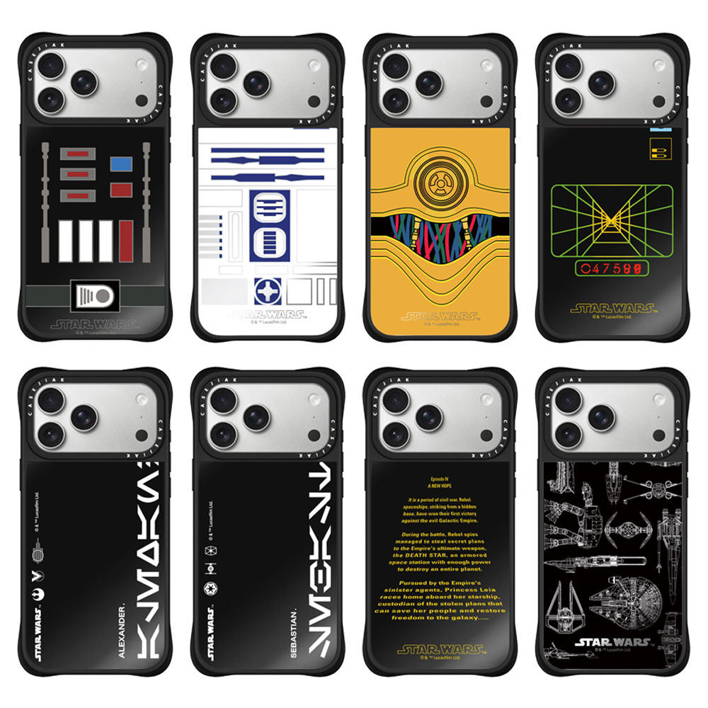 CASEJiAK星球大战战舰元素四角防摔适用于iPhone苹果17 16Pro Max手机壳15 14Pro max磁吸13保护壳套