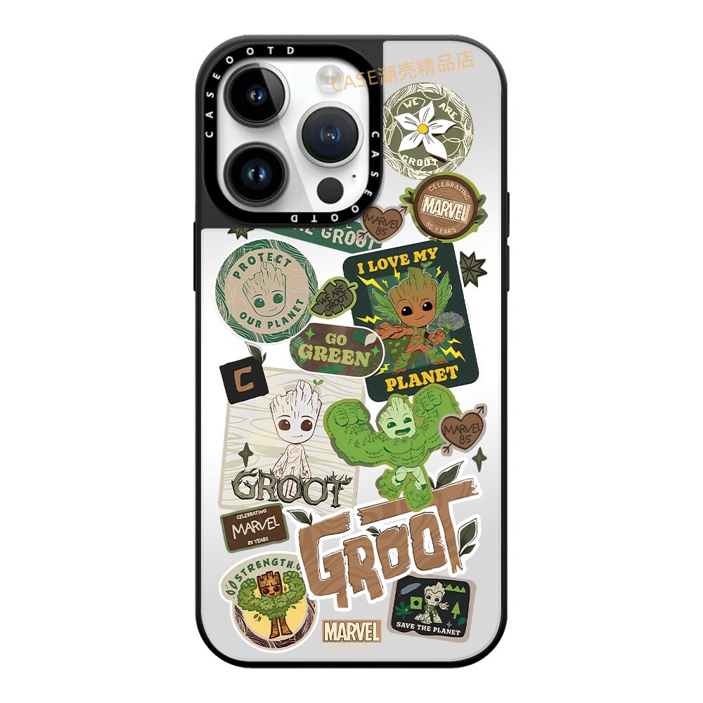 CASEOOTD漫威Groot格鲁特适用于苹果17Pro max手机壳iPhone17 air 16Pro Max12 13 14 15Pro/plus防摔保护套