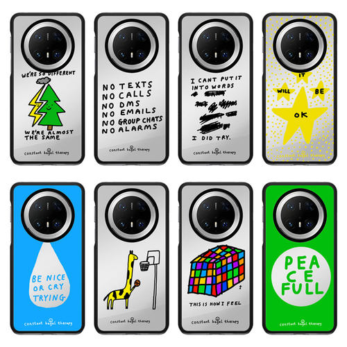 Constant Bagel Therapy涂鸦适用于华为Mate 80 Pro Max手机壳Mate70 pro/60Pro+防摔磁吸保护套