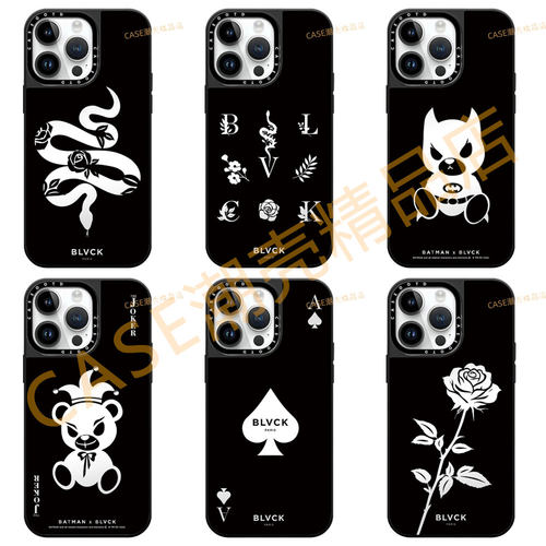 CASEOOTD BLVCK玫瑰小熊蛇适用于苹果17Pro手机壳iPhone17 16Pro Max12 13 14 15Pro/plus air磁吸保护壳套