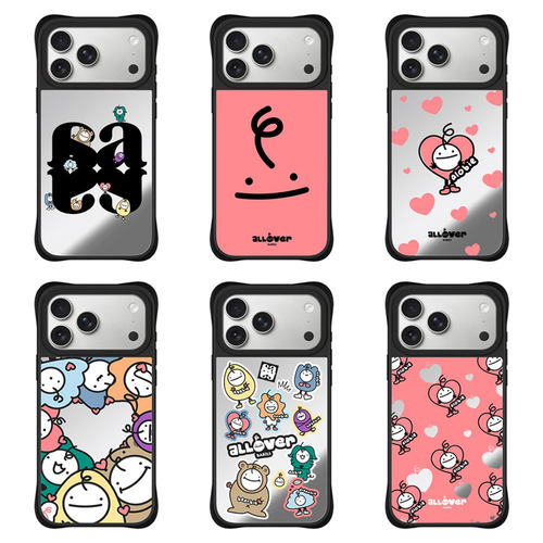 MIRROR男团ALLOVER公仔四角防摔适用于iPhone苹果17 16Pro Max手机壳15 14Pro max磁吸13保护壳套