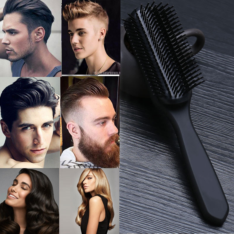 发廊男士排骨梳大背头造型梳专用吹卷发梳理发店专业油头梳子九排