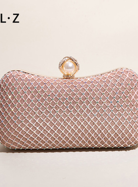 闪亮晚宴手拿包女宴会搭配晚礼服的包晚会旗袍手包晚装女士小包包