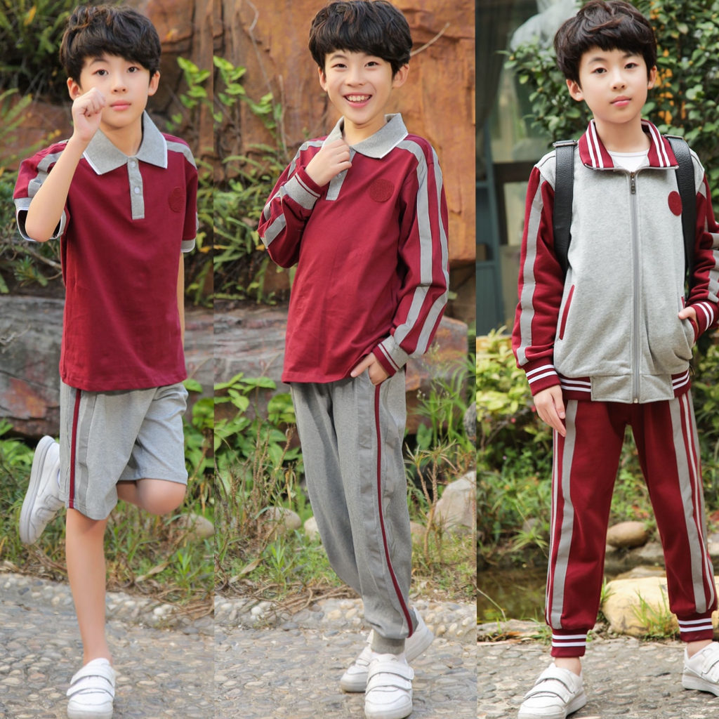 凤岗小学生统一校服夏秋冬6件套