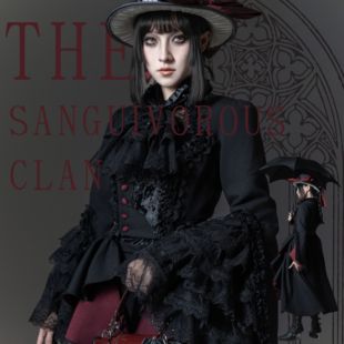 【尾款】物语者原创 嗜血2.0 古堡 大衣 印花裙 哥特lolita