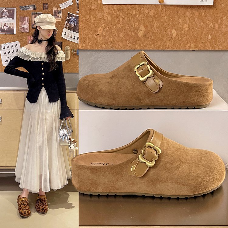 早秋新款软底舒适厚底勃肯鞋女20