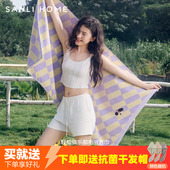 三利7A抗菌浴巾纯棉2025新款 全棉成人男女情侣裹巾大人毛巾三件套