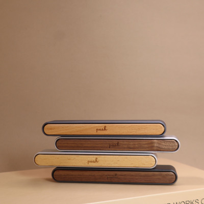 临时停车牌diy底座可隐藏双号码实木汽车车载胡桃木挪车号码牌