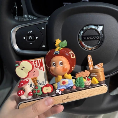 DIY材料包泡泡玛特星星人系列停车牌奶油胶盲盒娃娃配件 女生礼物