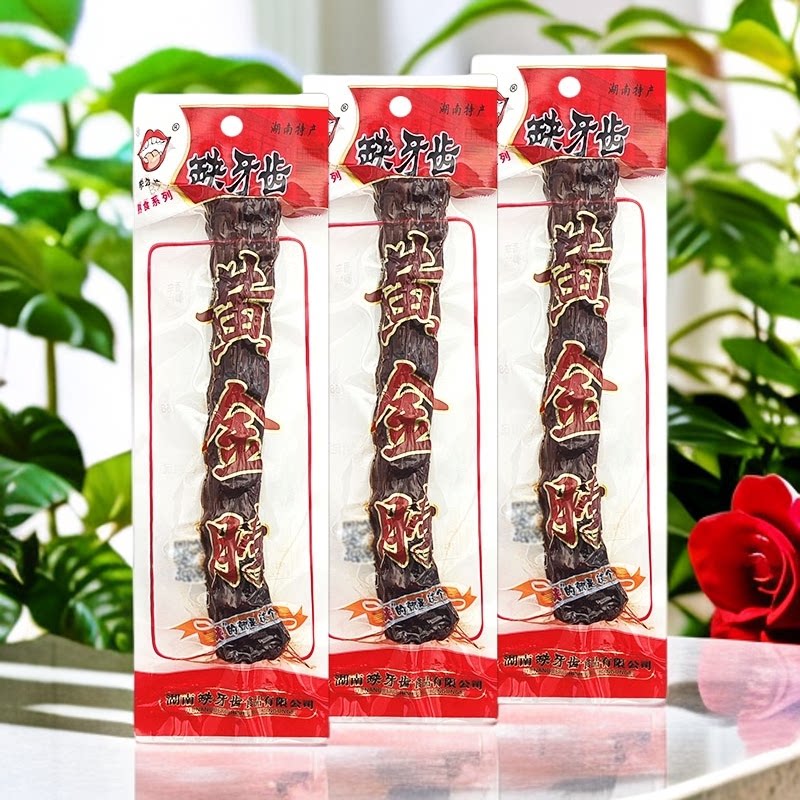 缺牙齿香辣鸭脖湖南休闲麻辣食品
